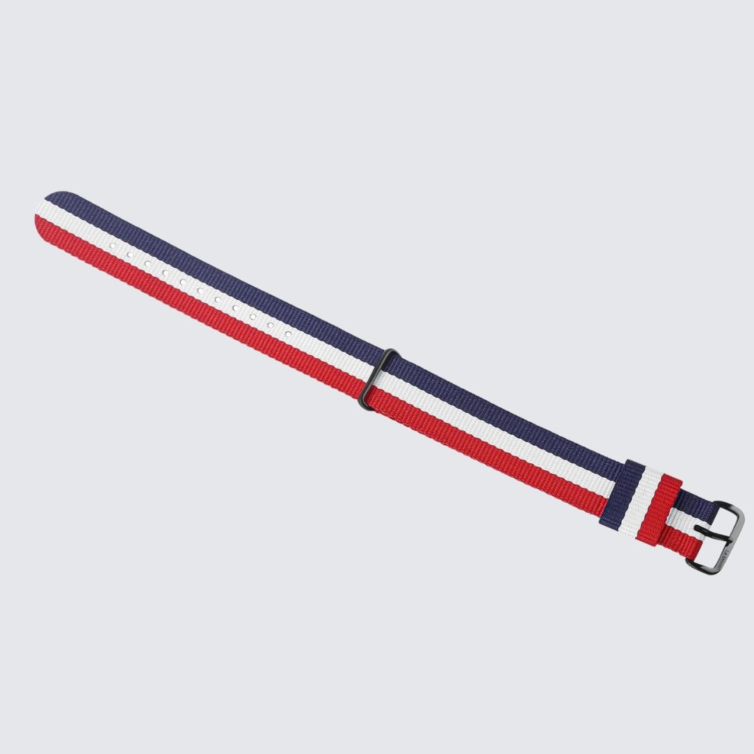 Nato Red, Blue & White Strap | 20MM-3