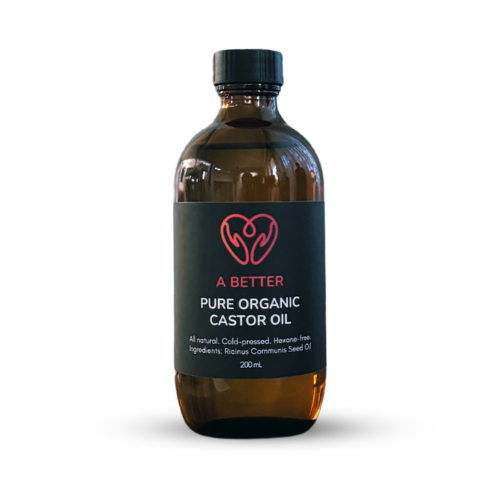 Pure Organic Castor Oil - Amber Glass Bottle-5