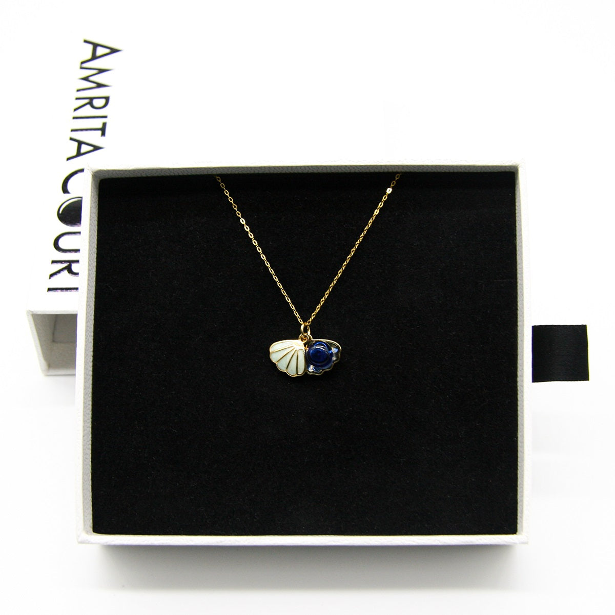 Green Shell Murano Aroma Necklace - Oceanic Depths | Energy & Healing | Diffuse on the go | Sterling Silver Gift-2