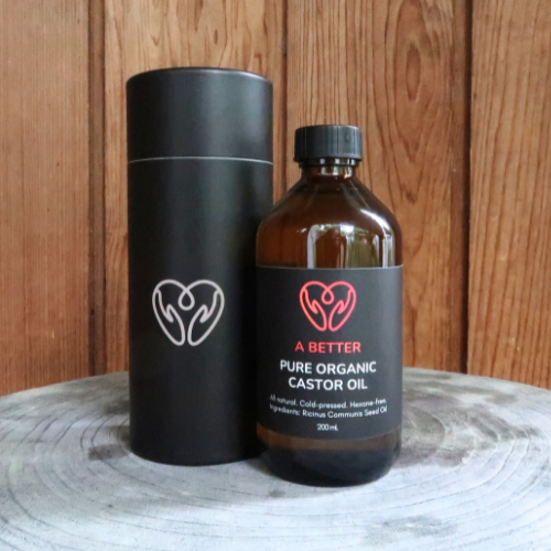 Pure Organic Castor Oil 200 mL - Amber Glass Bottle-1