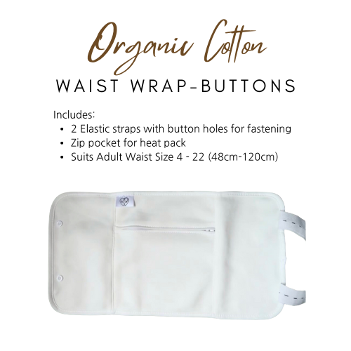 1 Piece Waist Wrap Organic Cotton Castor Oil Pack-2