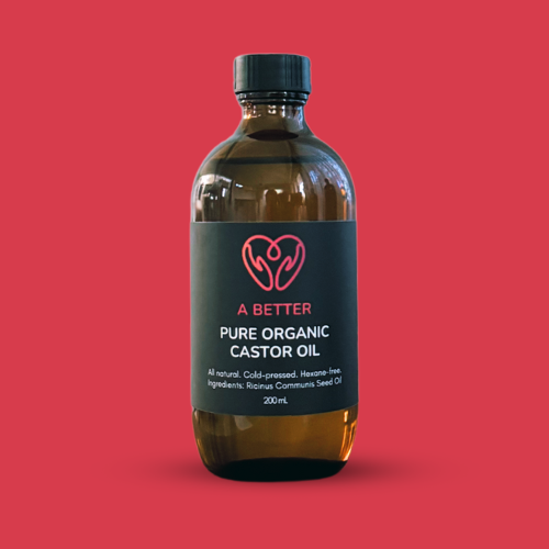 Pure Organic Castor Oil 200 mL - Amber Glass Bottle-0