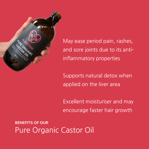 Pure Organic Castor Oil 200 mL - Amber Glass Bottle-4