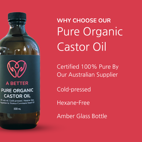 Pure Organic Castor Oil 200 mL - Amber Glass Bottle-2